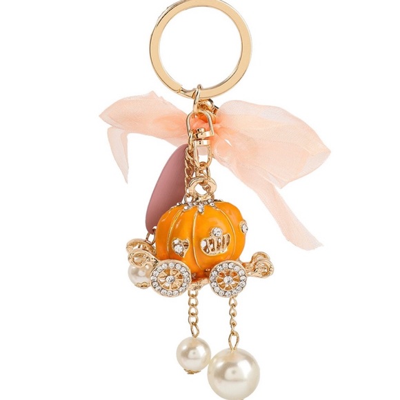 Pumpkin Rhinestone Keychain - Picture 6 of 9